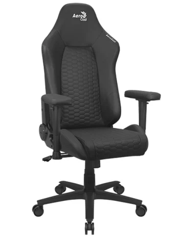 Компьютерное кресло AeroCool Crown Leatherette All Black(Crown Leatherette)
