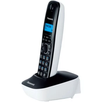 Телефон беспроводной DECT Panasonic(KX-TG1611RUW чёрный/белый)